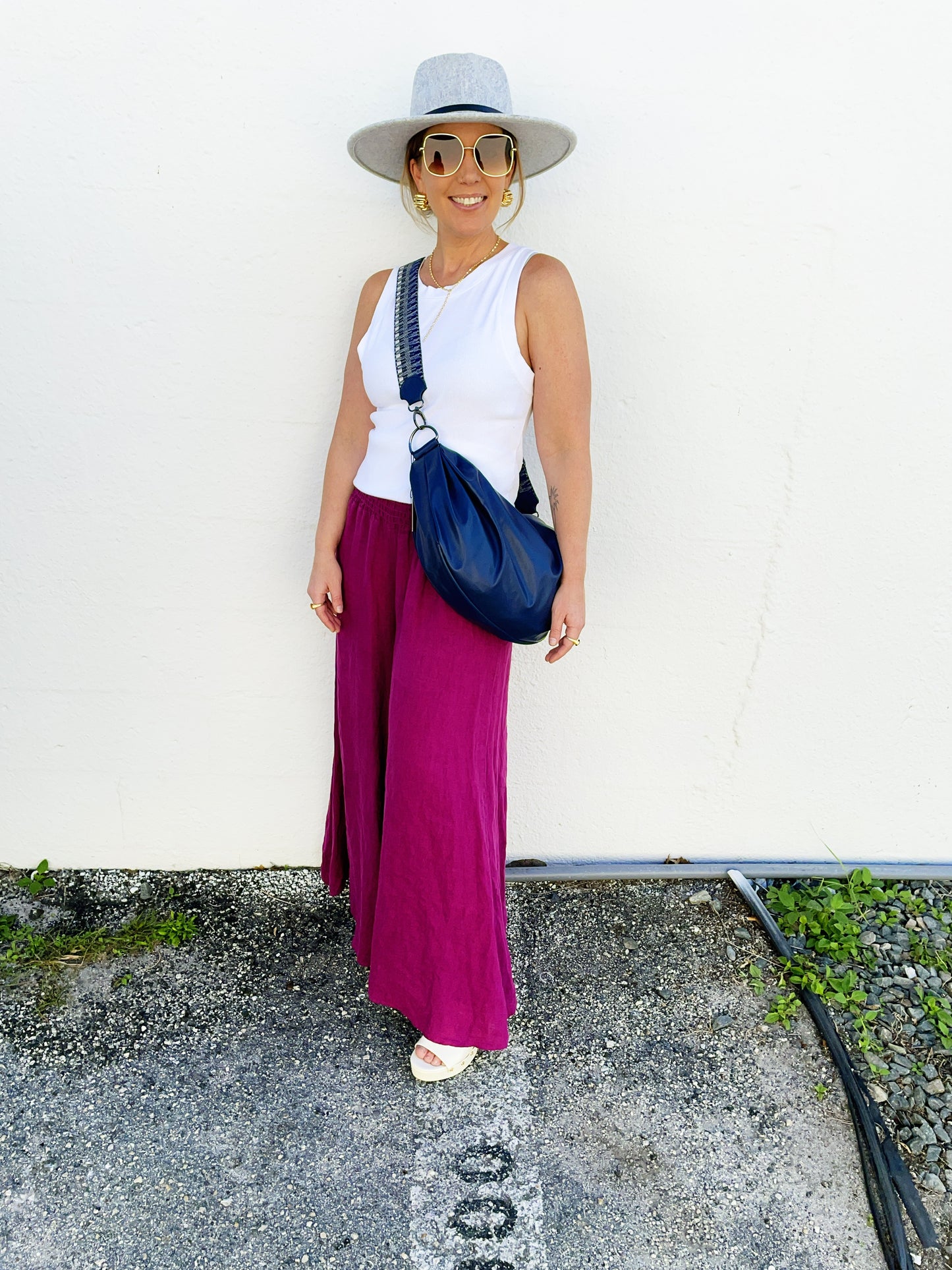 Ollie Bum Bag Navy Sea