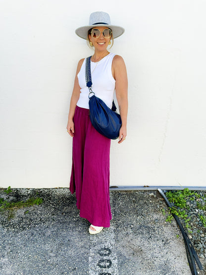 Ollie Bum Bag Navy Sea