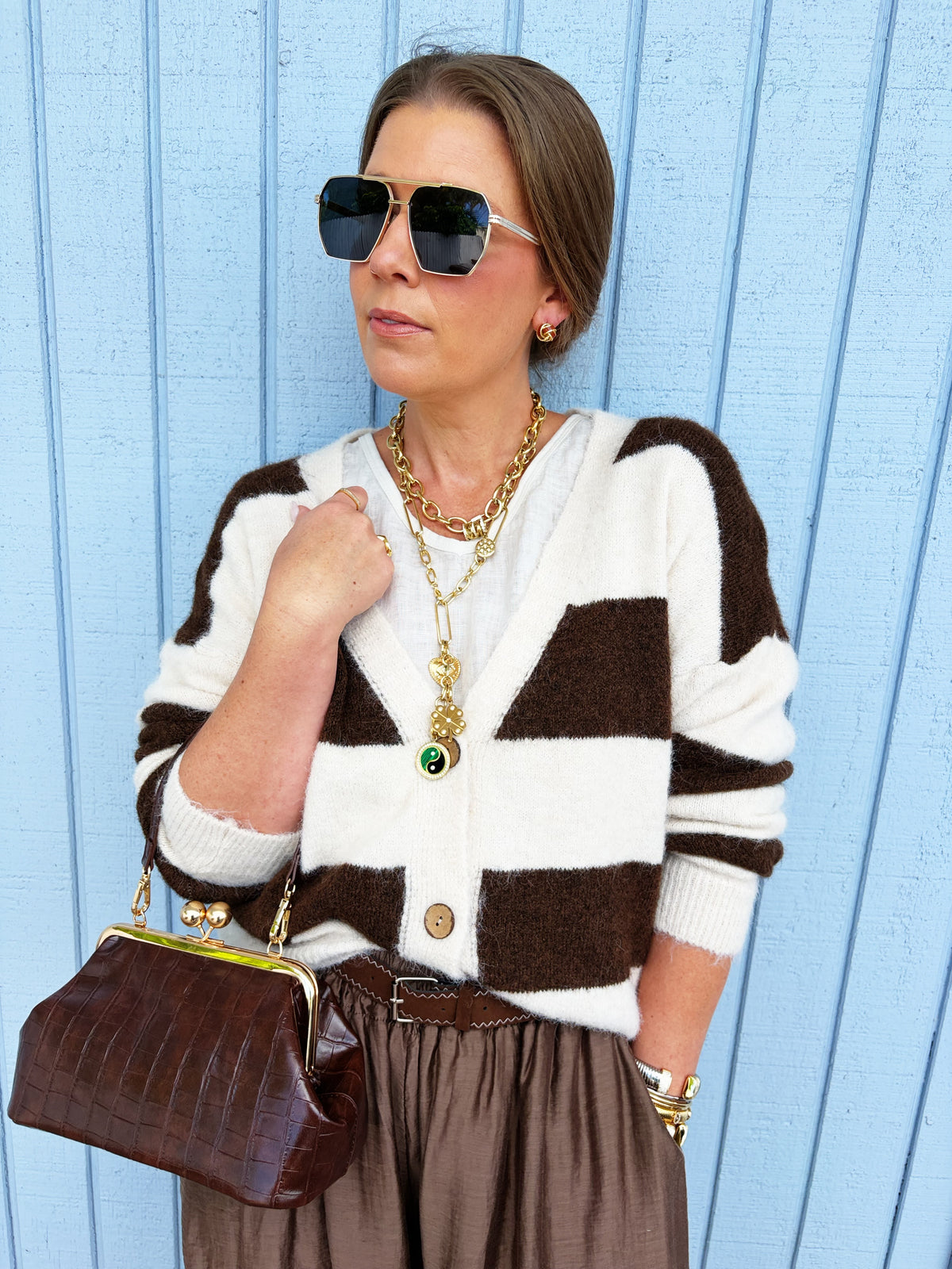 Joann Sweater in Chocolate