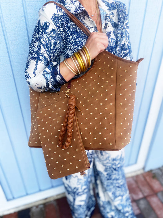 Isla Saddle Tote