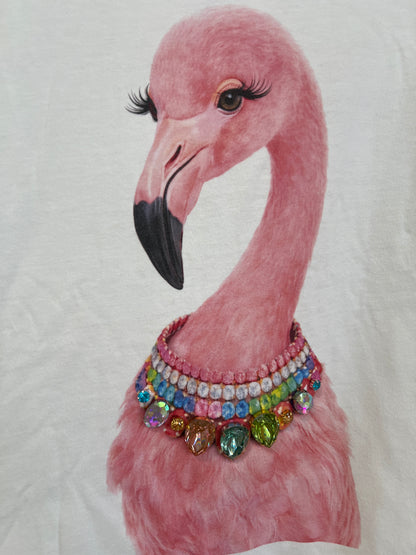 REAL BLING Flamingo Boxy Tee