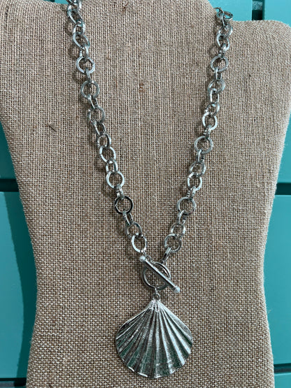 Toggle Shell Pendant Necklace