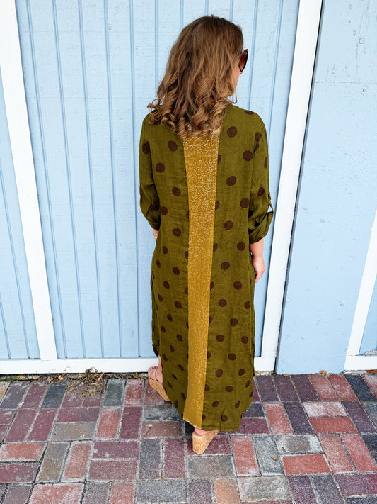 Lottie Dress in Olive