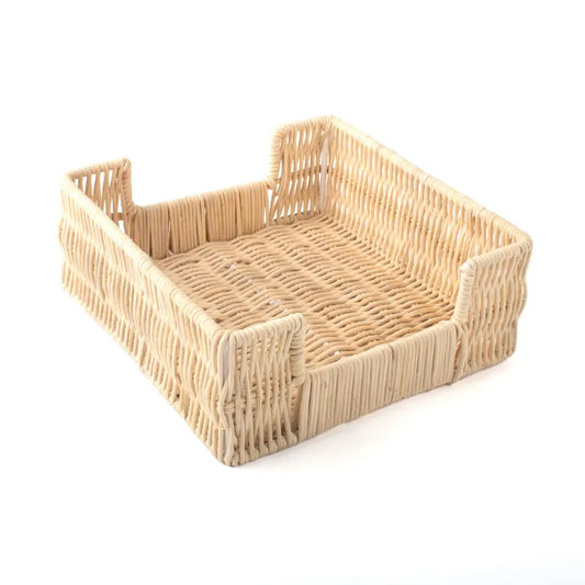 Natural Rattan Beverage Napkin Tray