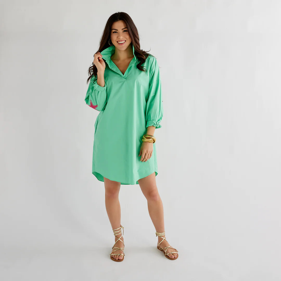 Preppy Star Green Dress