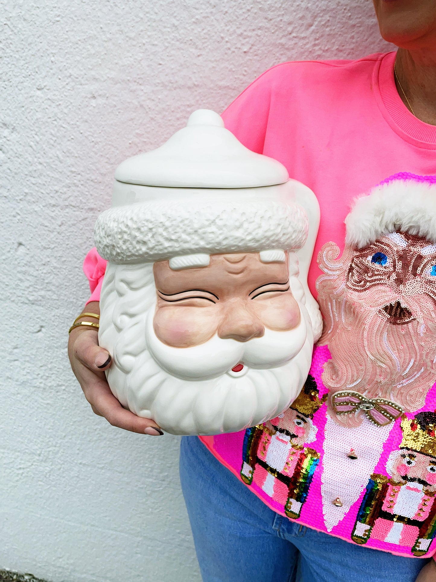 Santa Cookie Jar (3 Color Ways)