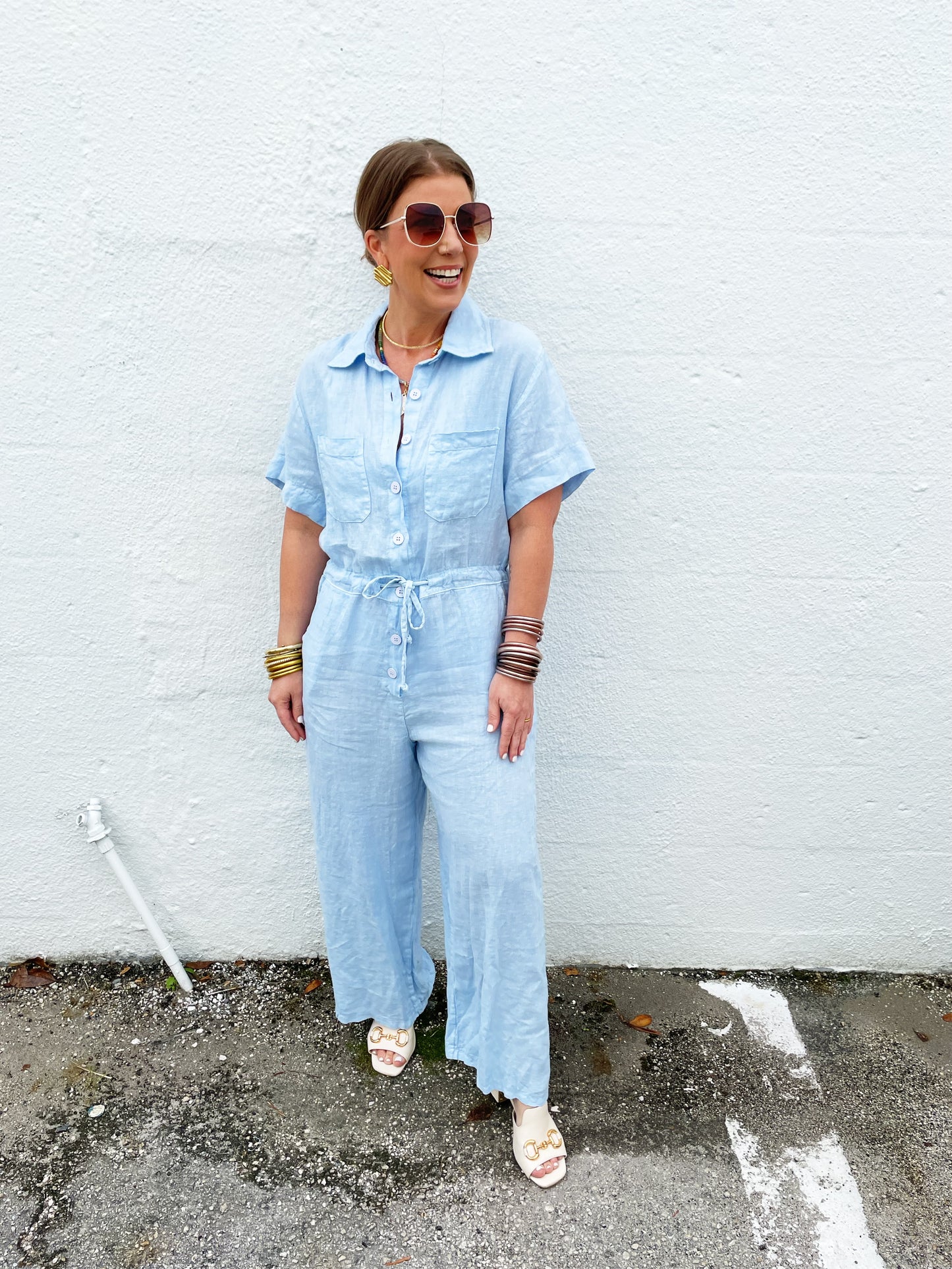 Bailey Jumpsuit Baby Blue