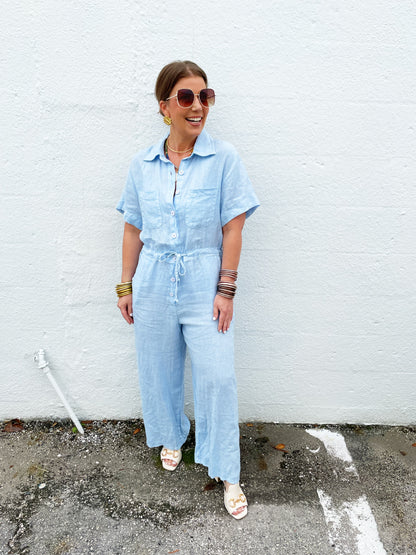 Bailey Jumpsuit Baby Blue
