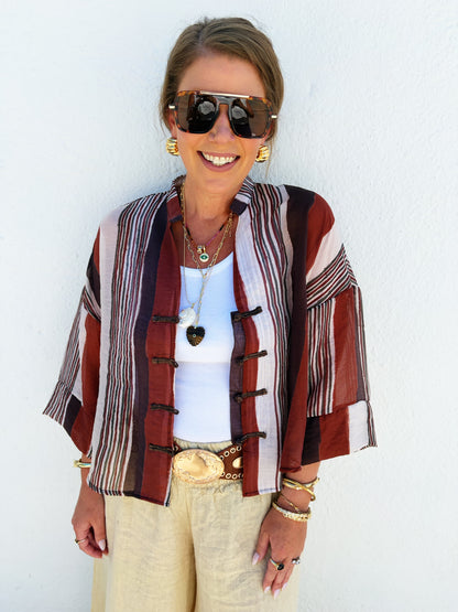 Nora Sheer Top 3-chocolate
