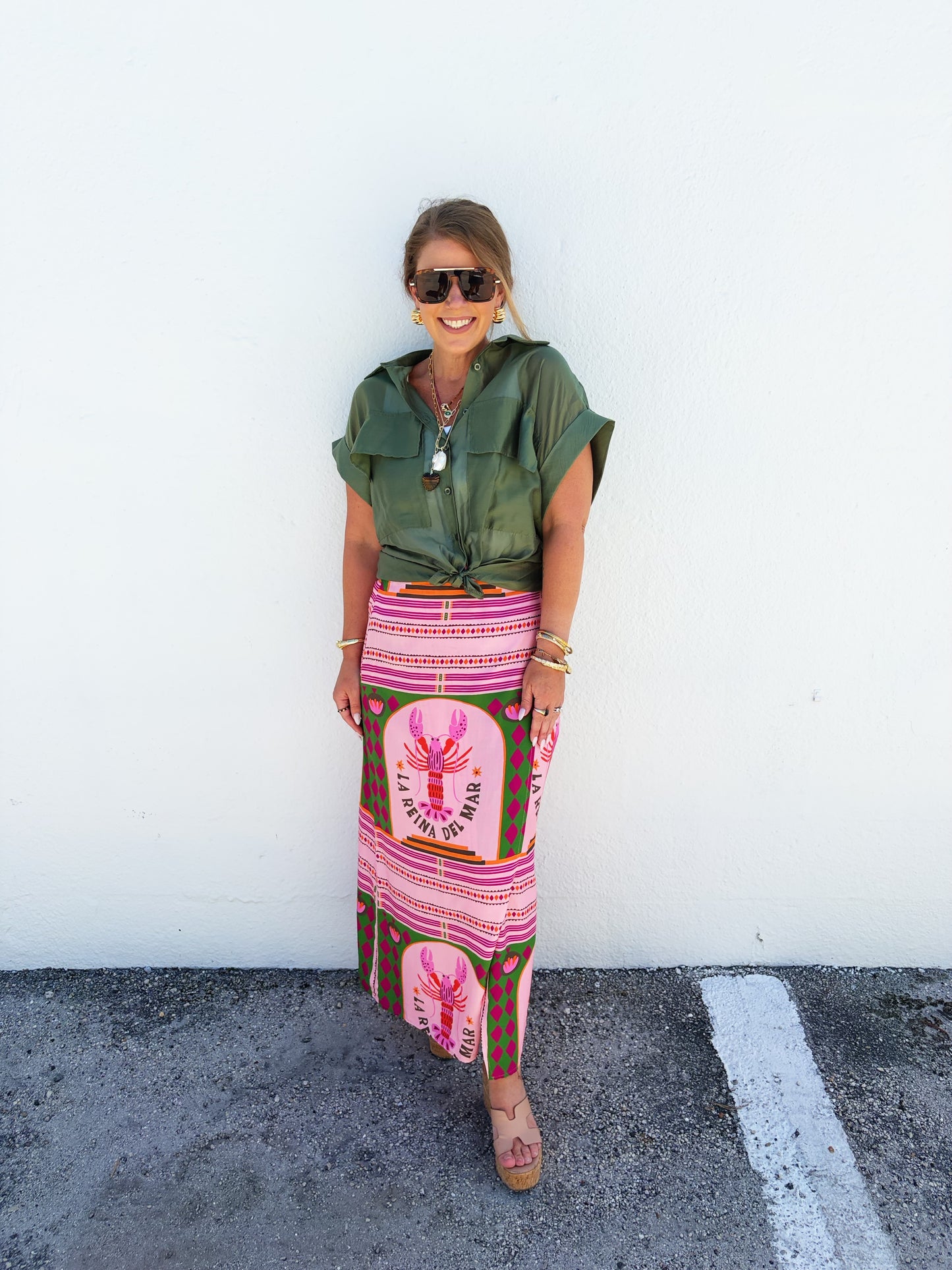 Loni Long Wrap Skirt **2 Prints