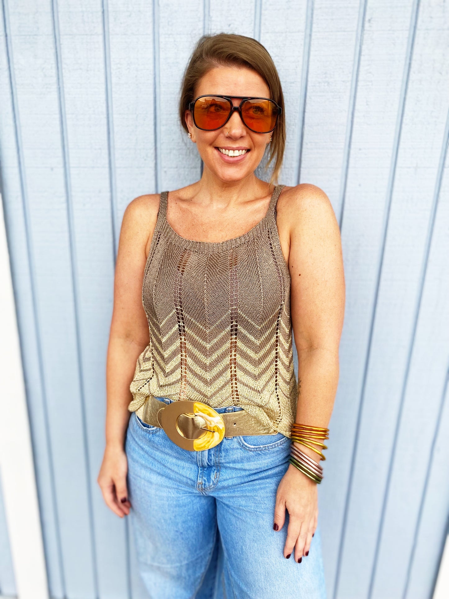 Cheryl Tank in Mocha