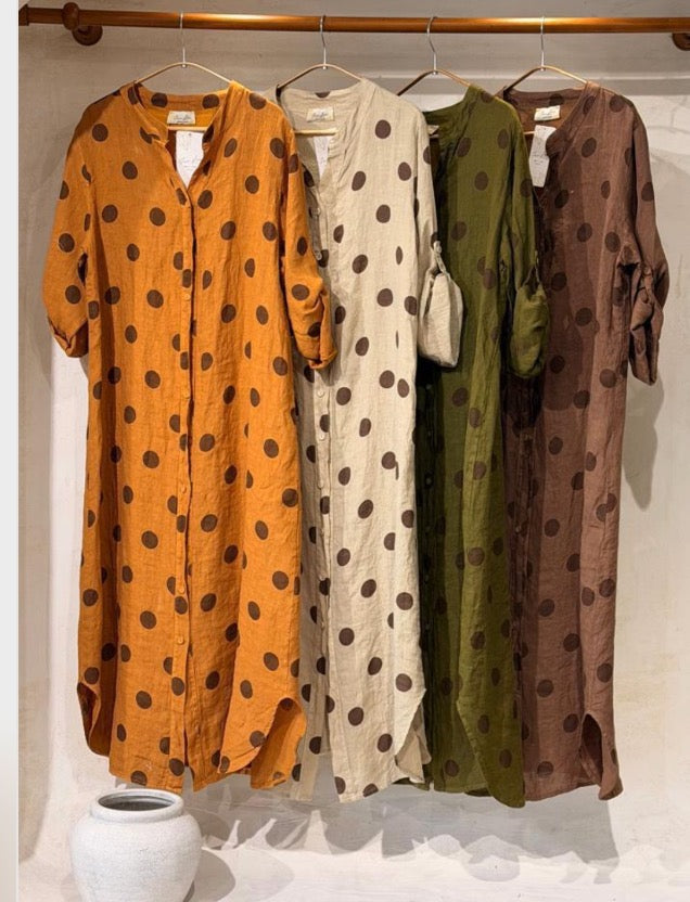 Lottie Dress in Olive