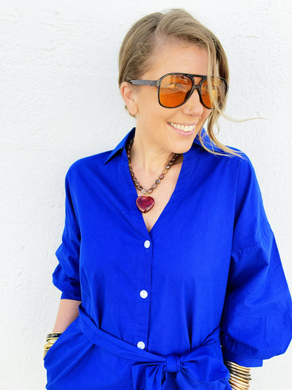 Ansel Dress in Royal Blue