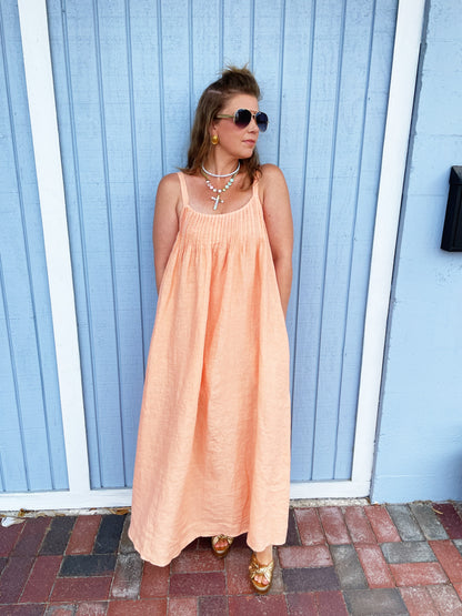 Maya Dress in Coral
