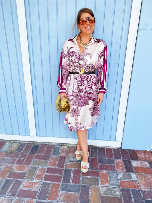 Camilla Dress In Maroon