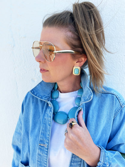 Tessa Earrings Blue