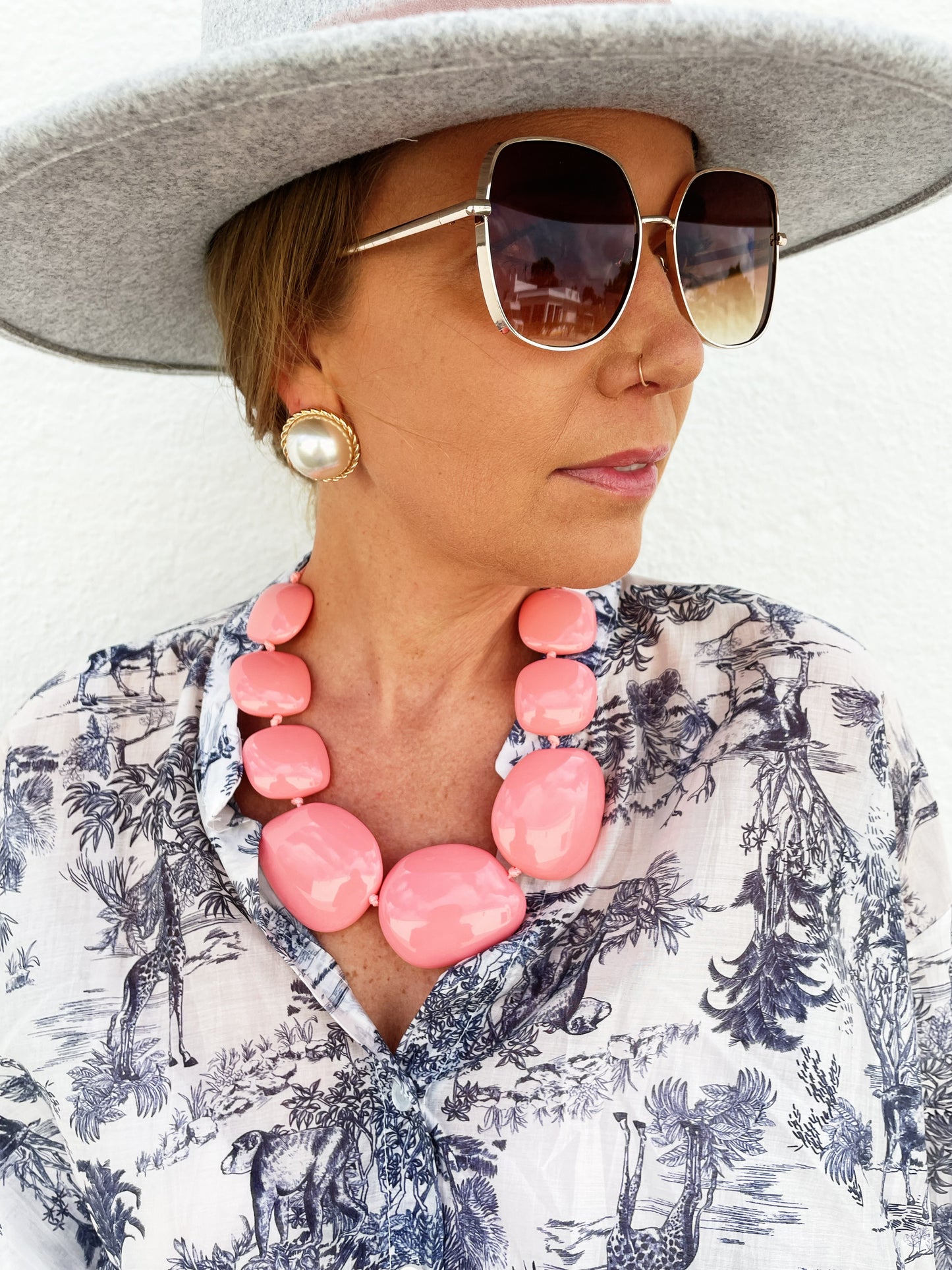 Charlotte Necklace Pink *FINAL SALE