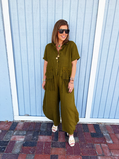 Kassie Set in Olive