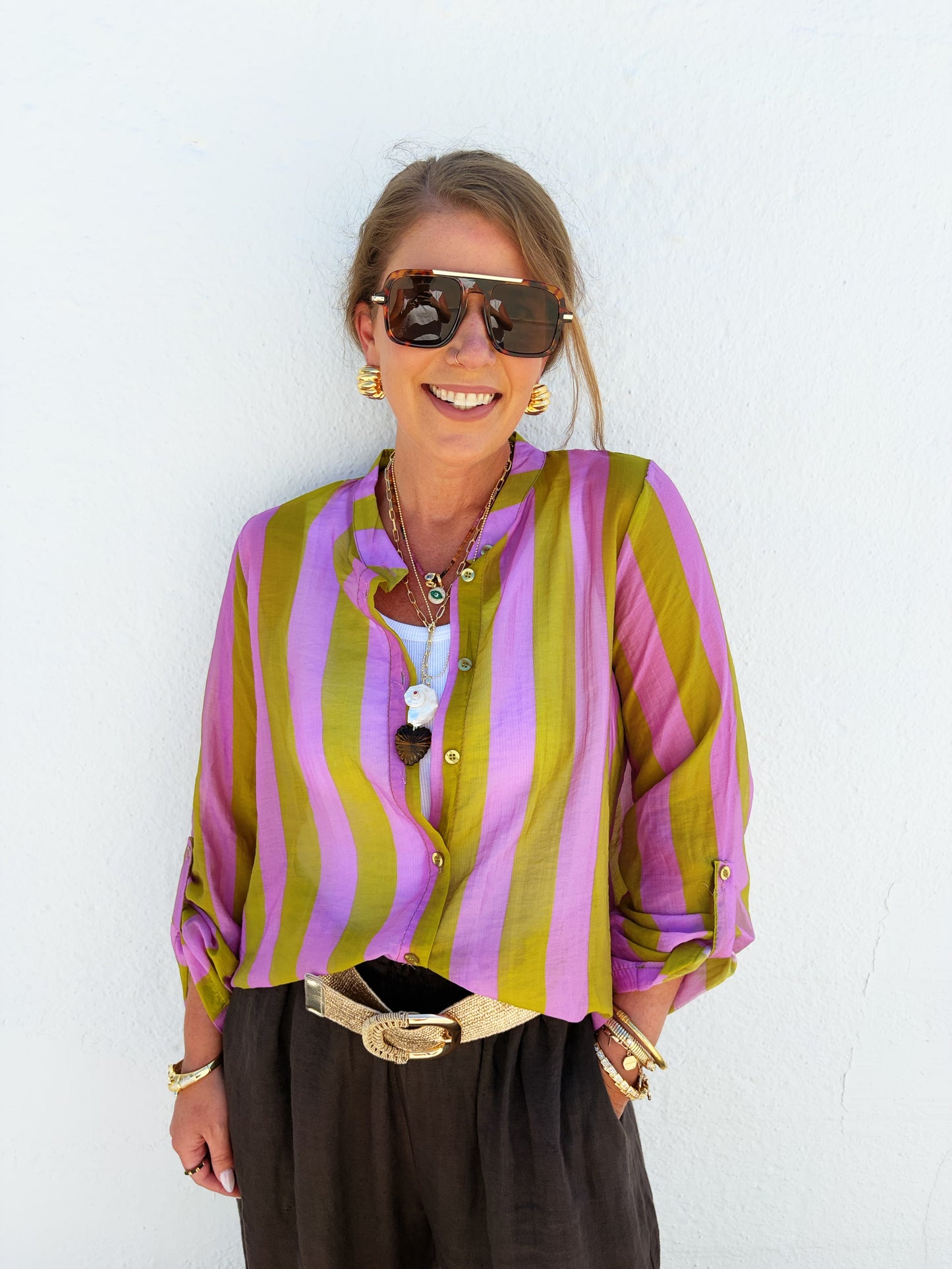Tahani Top Lavender and Sage