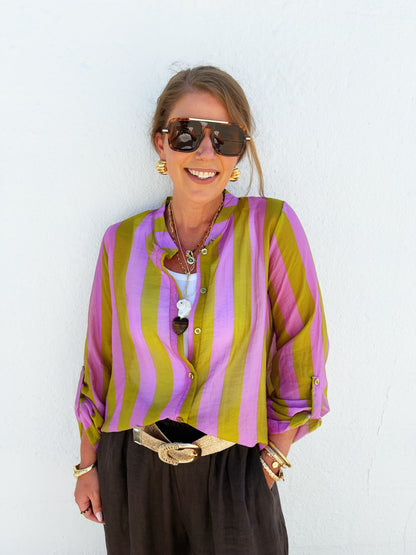 Tahani Top Lavender and Sage