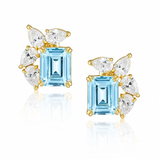 Mack Earrings Aquamarine