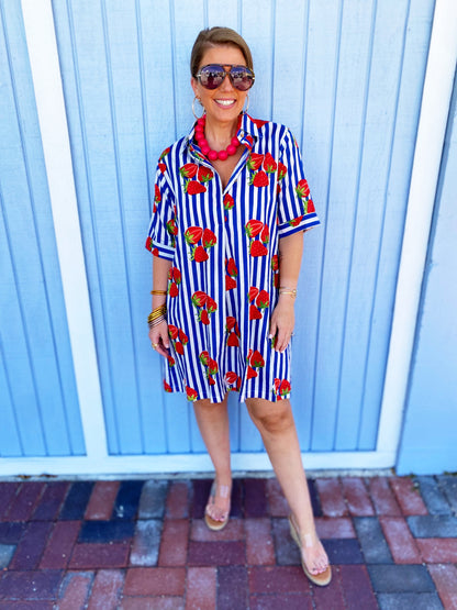 Maxine Strawberry Dress