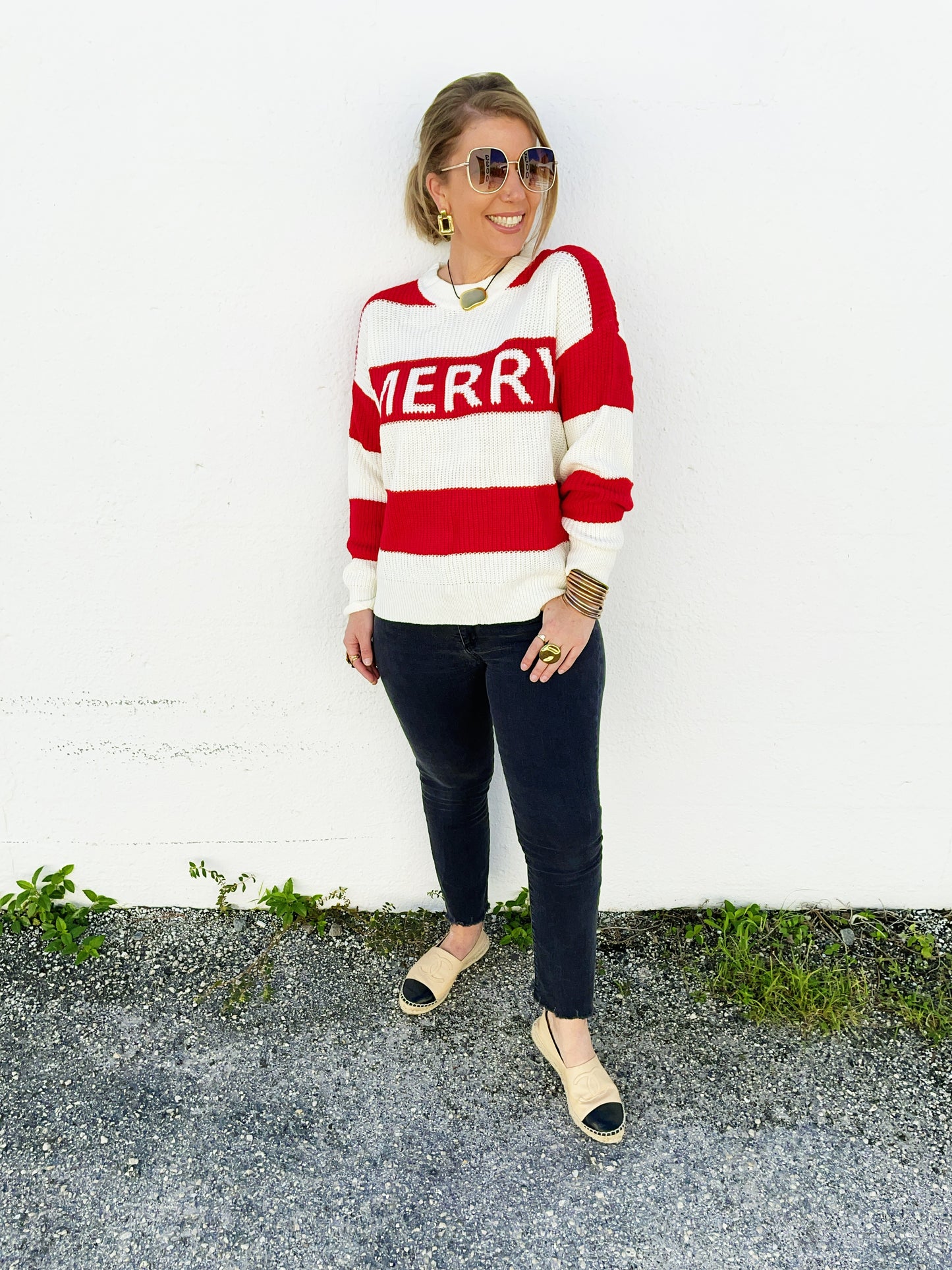Christmas Merry Lettering Sweater