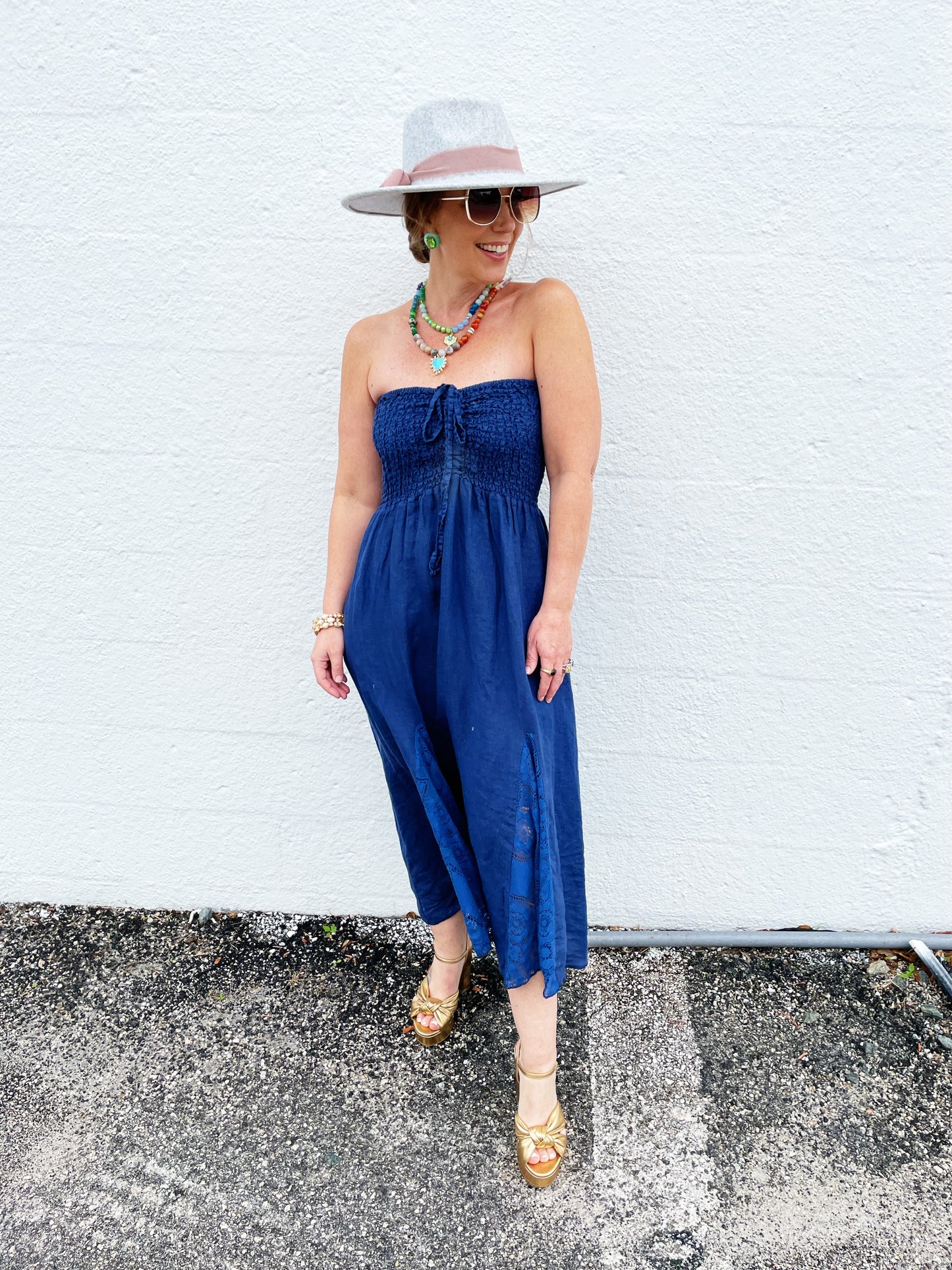 Casey Dress in Navy FINAL SALE