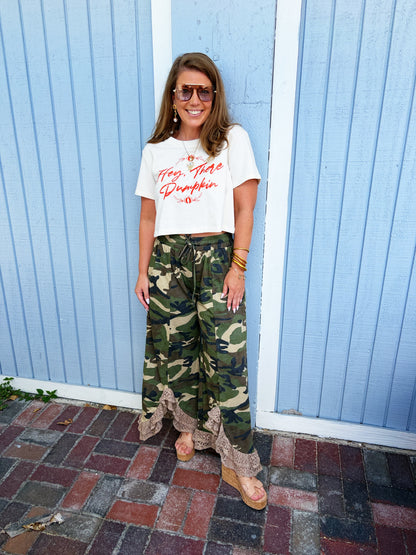 Vintage Lace Camo Pants