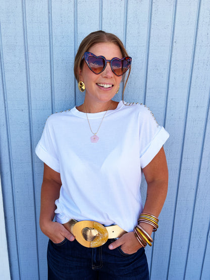 Alice Tee with Studs