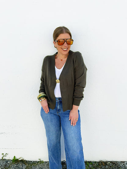 Aubrey Sweater in Olive