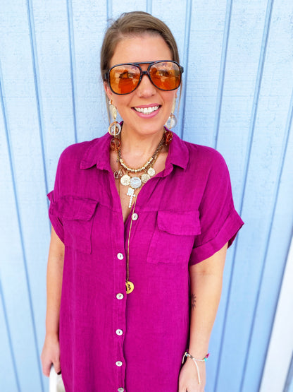 Erika Dress in Purple