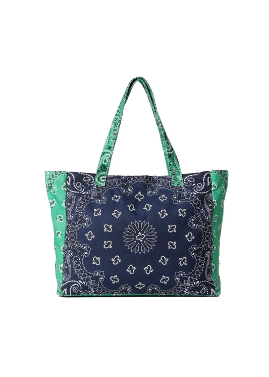 Bailey Bandana Tote Navy/Green PREORDER 5/5