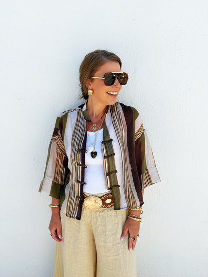 Nora Sheer Top 2-olive