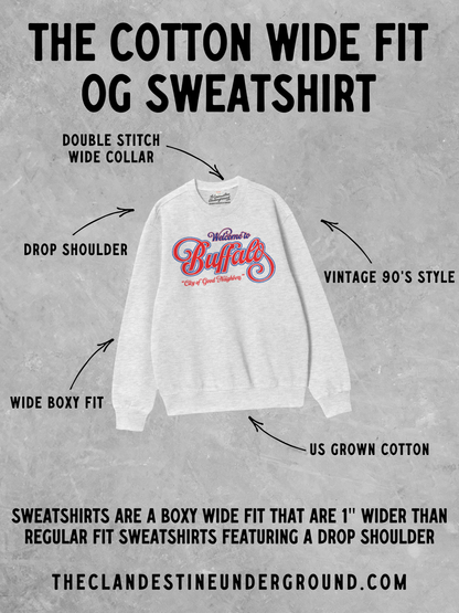 Underground Original Design: Extra Dirty Martini Oversized Boxy Cotton Sweatshirt