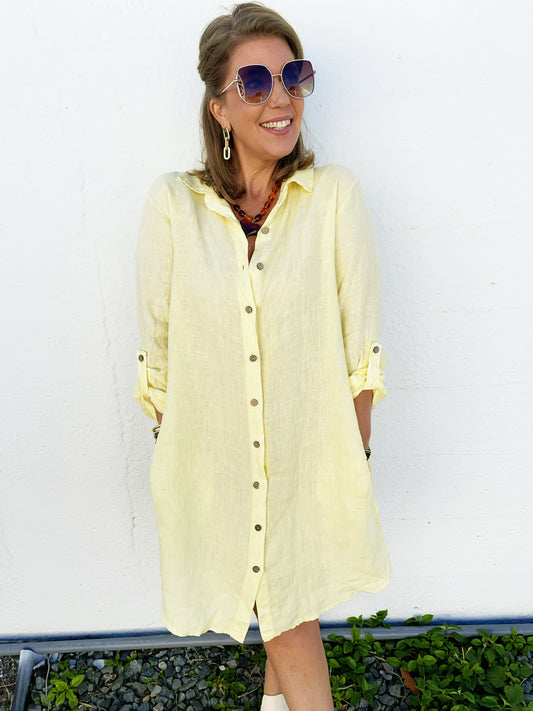 Rylee Dress Butter Yellow