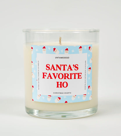 Santa’s Favorite Ho | Funny Christmas Candle