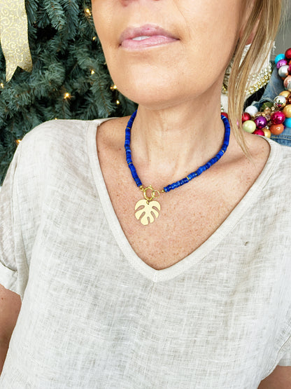 Lapis Puka Necklace