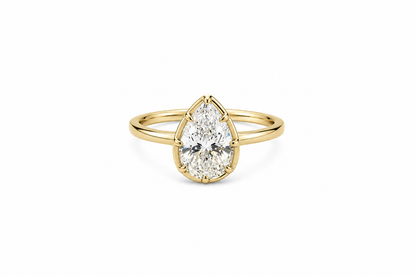 Pear Cut Bezel Ring