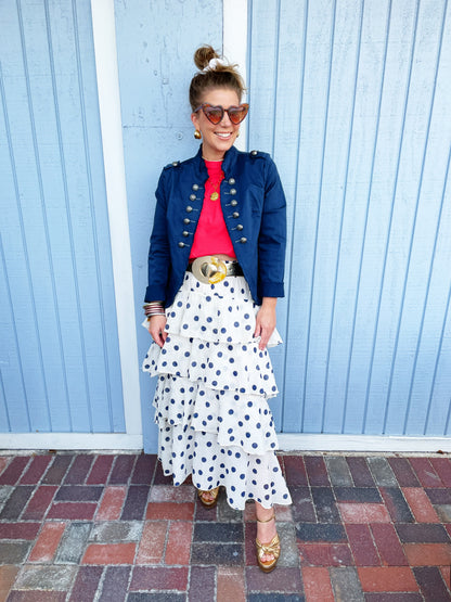 Aubrey Skirt In Polka Dot