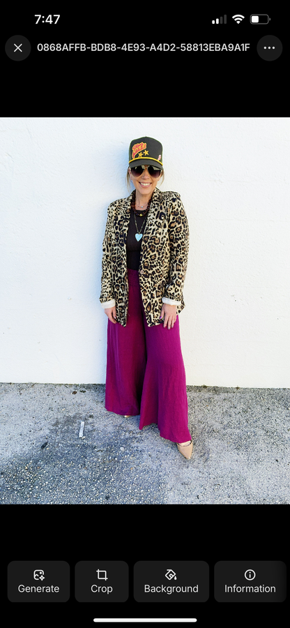 Avery Leopard Blazer