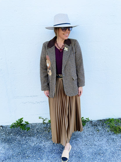 Amber Blazer in Chocolate