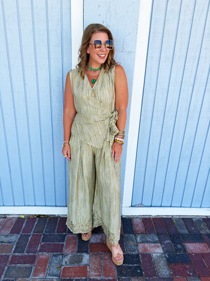 Cheetah Olive Pant