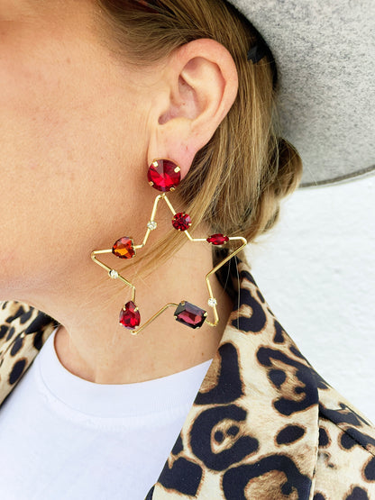 Sky Red Earrings