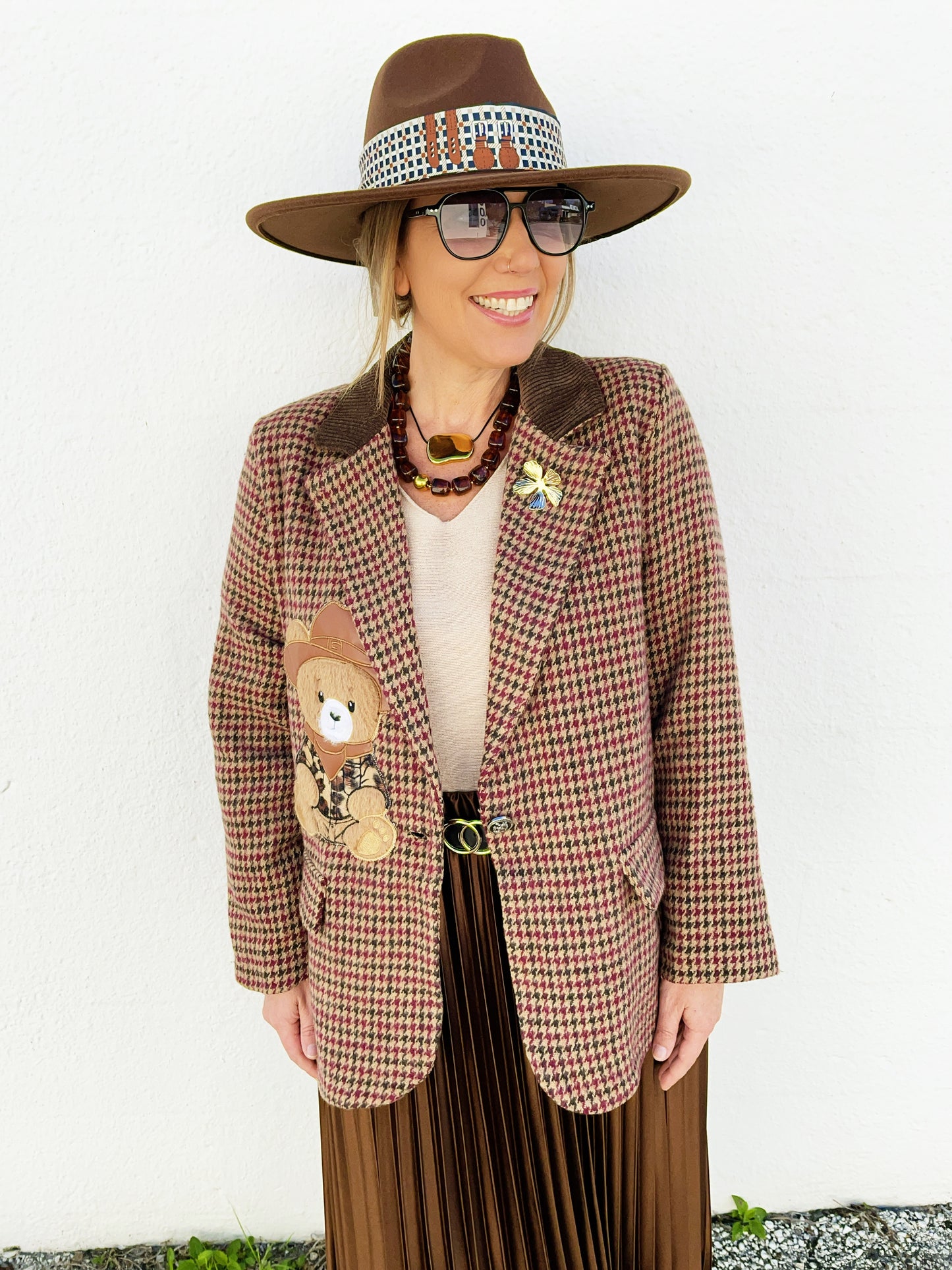 Amber Blazer in Chestnut
