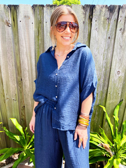 Kareemo Set in Navy
