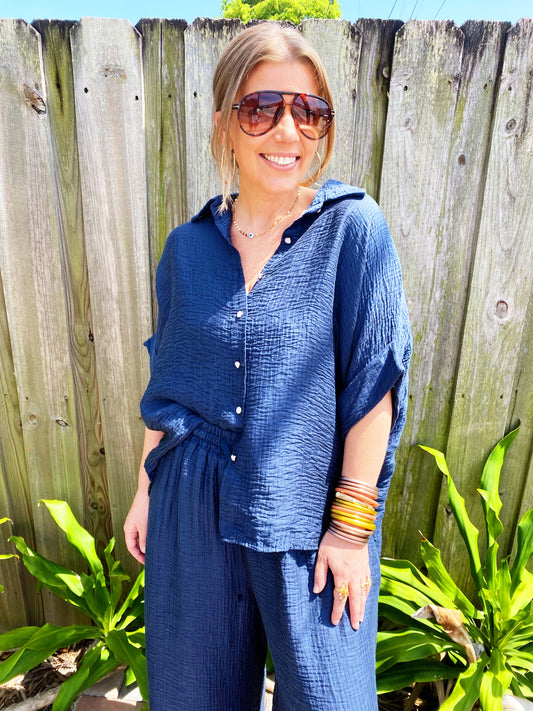 Kareemo Set in Navy