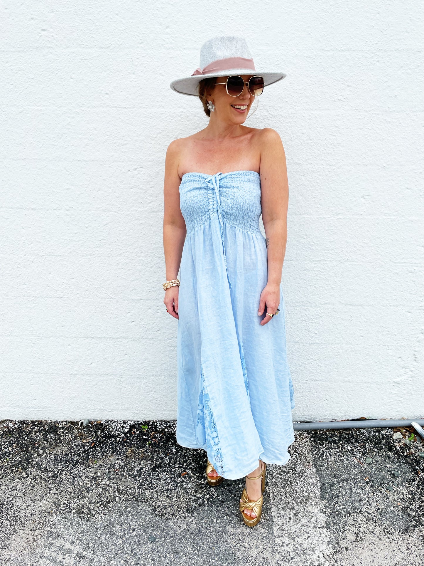 Casey Dress in Baby Blue