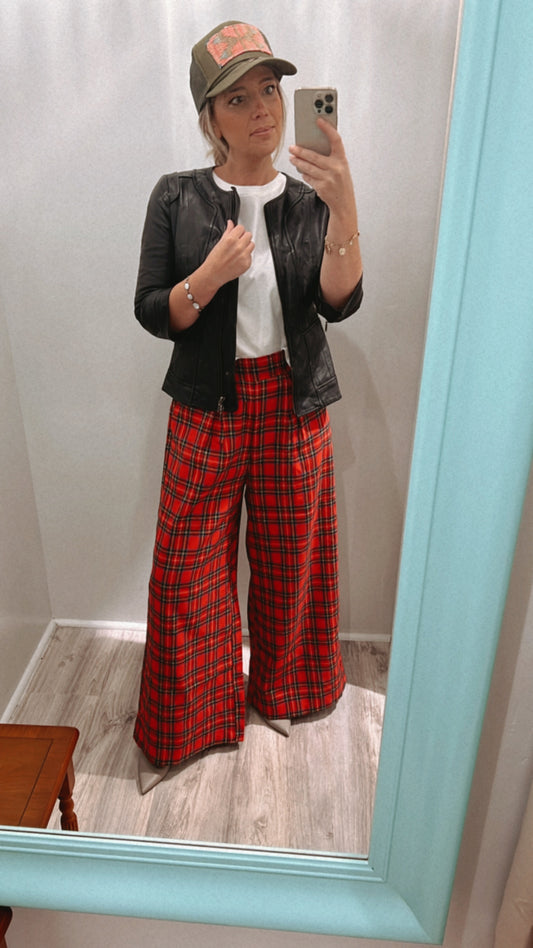 Kate Plaid Pants