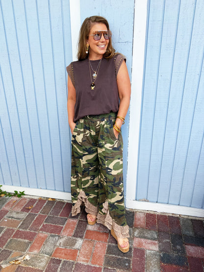 Vintage Lace Camo Pants